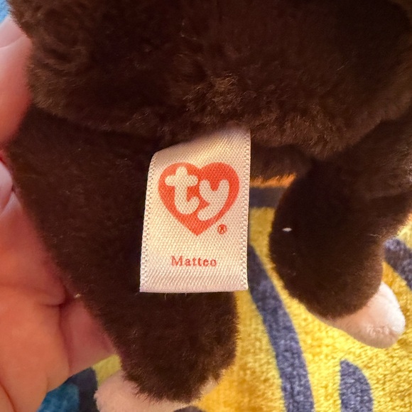 Ty Brown and Cream Plush Monkey - Picture 6 of 7